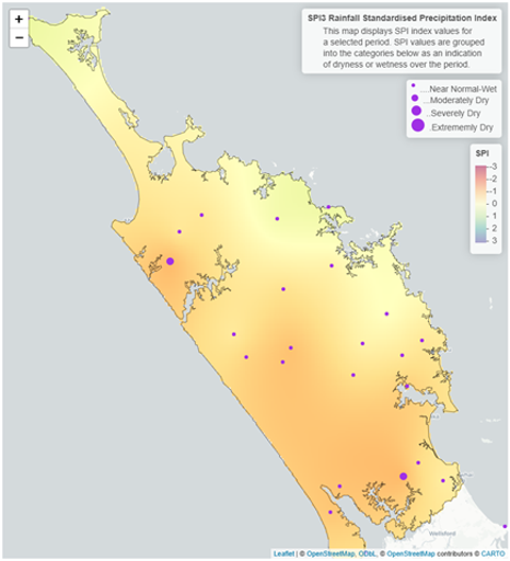 Figure 3 SP13 Standardised Rainfall Index SPI  Map