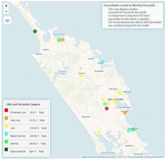 Groundwater levels for September 2024