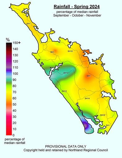 Spring 2024 Rainfall Percentage Of Median