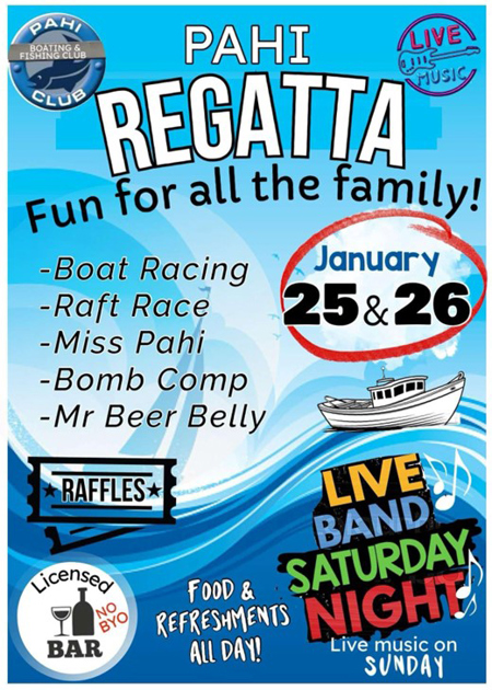 A poster advertising the Pahi Regatta.