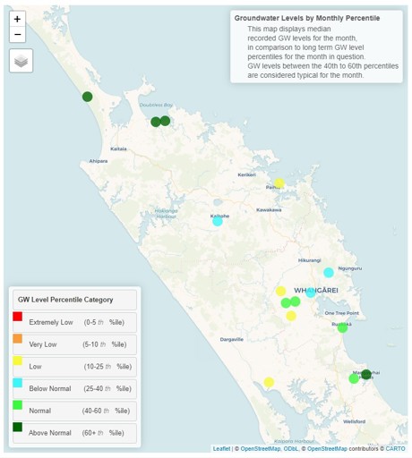 Ground Water Levels In Key Aquifers For July 2024