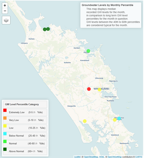 Figure 6 Groundwater Levels February 2025