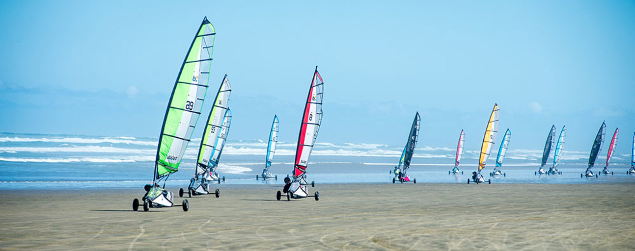 Blo Karts on Te Oneroa-a-Tōhē / Ninety Mile Beach (Credit NorthlandNZ)