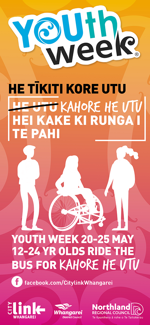 Youth week E ticket to use the bus 20-25 May 2024 Te Reo version..